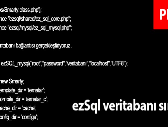 ezSQL | Veritabanı Sınıfı