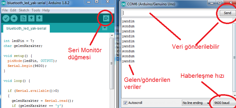 SoftwareSerial Kütüphanesiyle Haberleşme